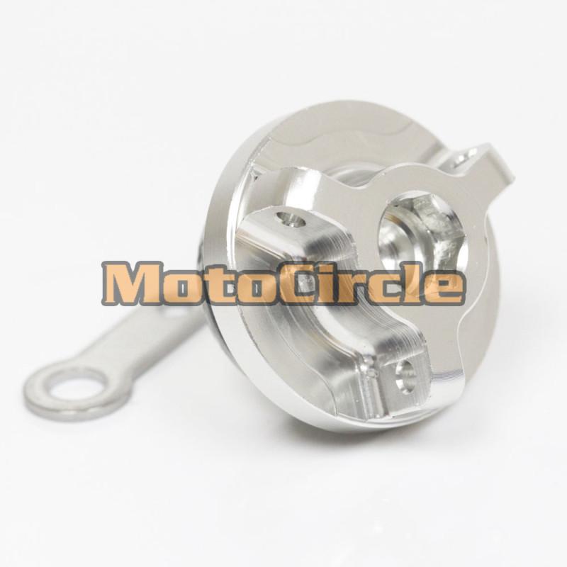 Silver cnc oil filler cap plug fazer 800 600 1000 yzf r1 r6 fz6 fz1 fz8 12