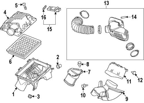 Buick 20787043 genuine oem factory original mass air flow sensor