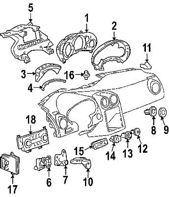 Pontiac 20759306 genuine oem factory original ignition lock cylinder