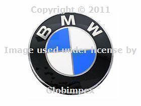 Bmw e46 e90 rear decklid trunk emblem badge kit genuine + 1 year warranty