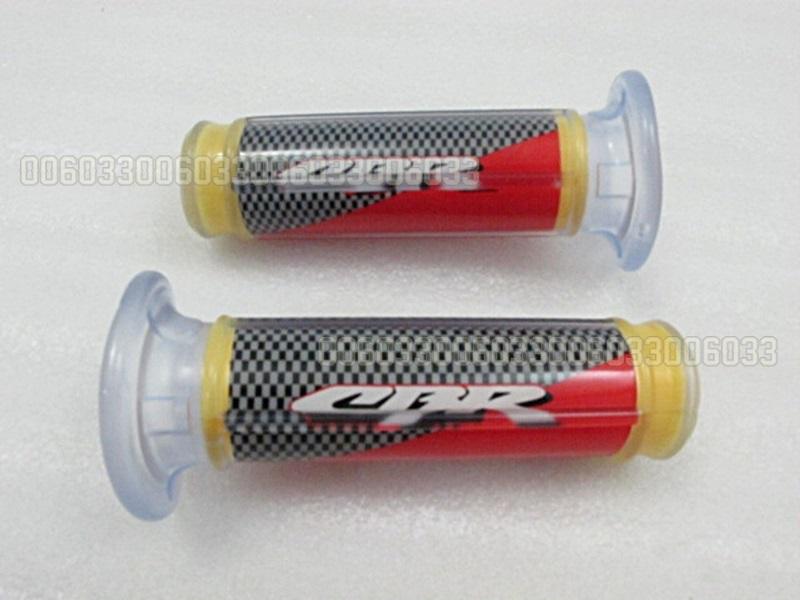 Hand grip fit for honda cbr universal plastic red y 7/8"