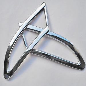 2012 2013 ford focus sedan chrome rear fog light lamp cover trim 2pcs