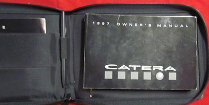 1997 cadillac catera owners manual w/ case 97 1997-1999