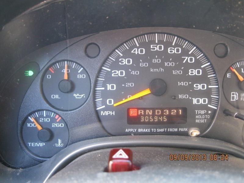 96 97 98 chevy astro speedometer cluster 259962