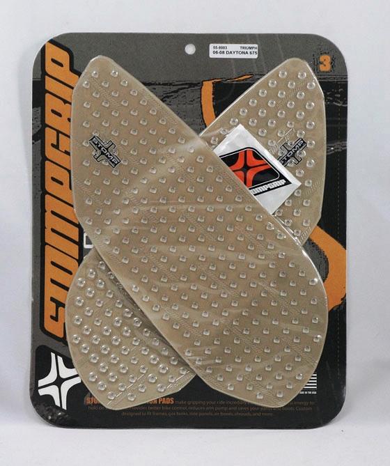 Stomp grip traction pad tank kit triumph speed triple 1050 2005-2010 / clear