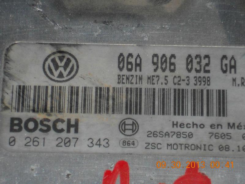 2002 vw beetle 1.8 auto ecm ecu computer 06a 906 032 ga