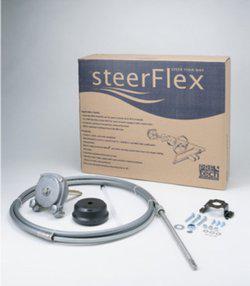 Pontoon boat steering system single rotary by steerflex 8ft-20ft lengths
