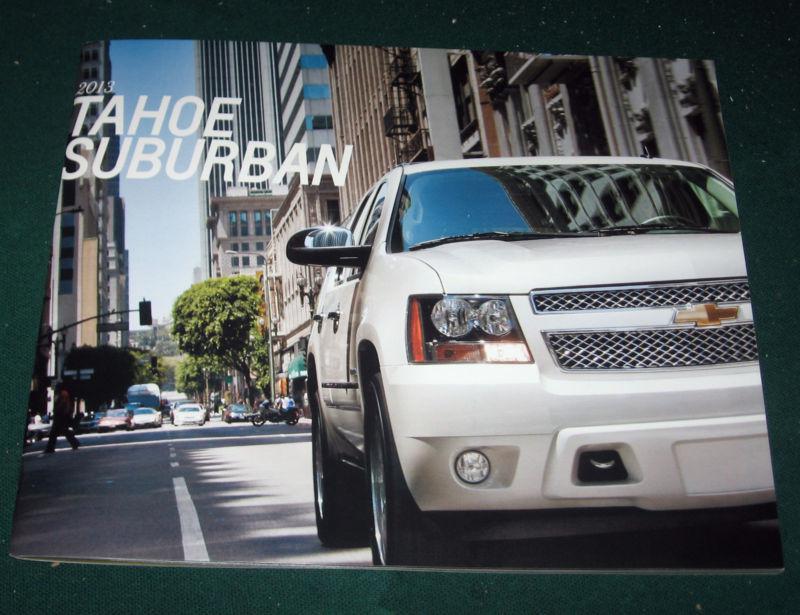 2013 chevy tahoe & suburban dealer sales brochure; ls; lt; ltz; 28 pgs