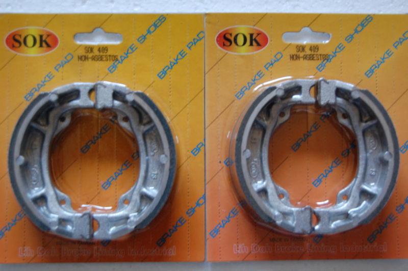 Front&rear brake shoes for kawasaki kx kdx 80 mini, 79-82 kx80, 80-83 kdx80