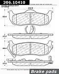 Centric parts 306.10410 rear high performance pads