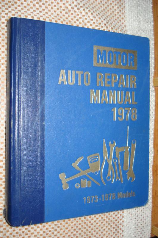 1973-1978 motors manual chevy service book ford dodge cuda vette mustang camaro