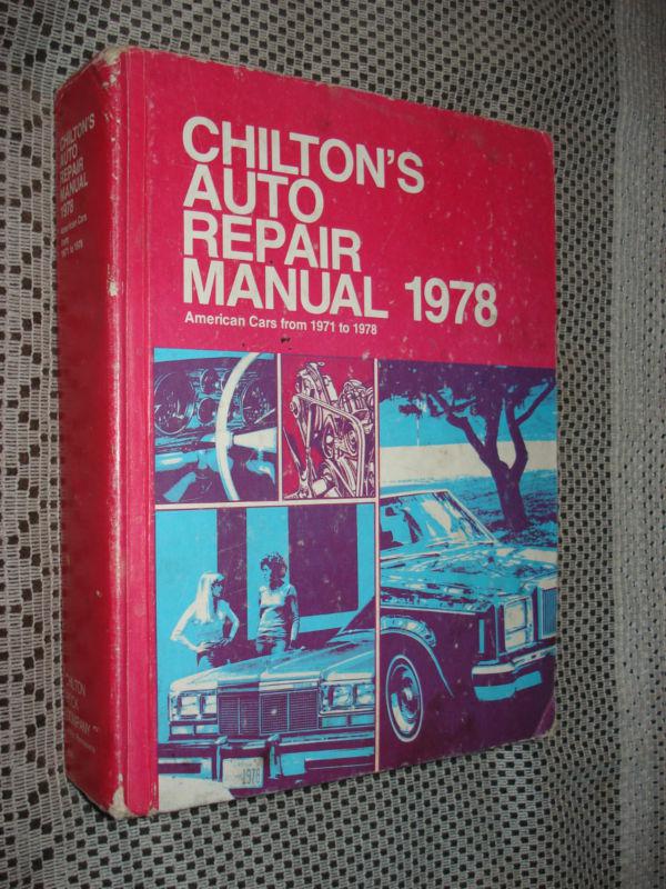 1971-1978 chiltons manual firebird vette mustang service 77 75 74 ford dodge gm