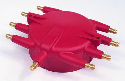 Msd 8541 distributor cap male/hei-style red screw-down billet v8 ea