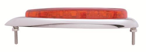 United pacific taillight assembly led red lens chrome housing ford each