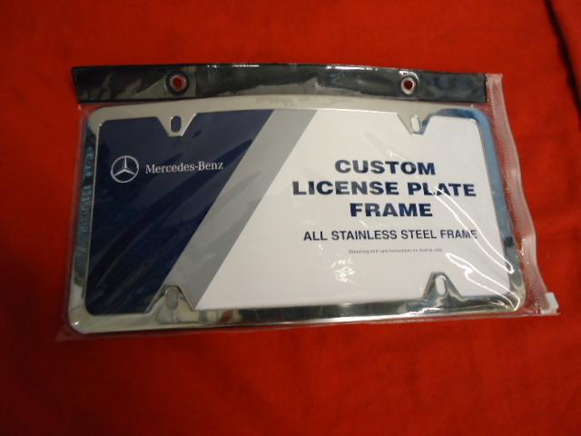 Genuine mercedes-benz slimline curved front license plate frame bq6880103