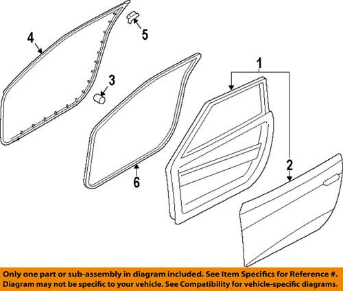 Hyundai oem 760032v011 front door-door shell