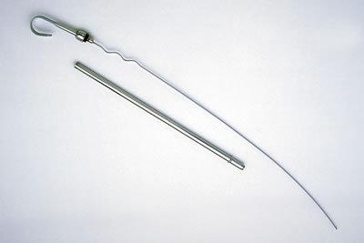 Trans-dapt dipstick with tube engine steel chrome dodge dodge small block each