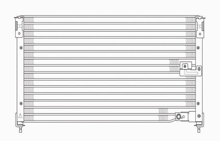 Replacement condenser 1994-1997 honda accord l4 1997-1999 acura cl 80110sv1a21