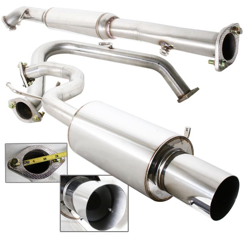 99 00 01 02 03 mitsubishi galant 4cyl. n1 4" tip catback exhaust system