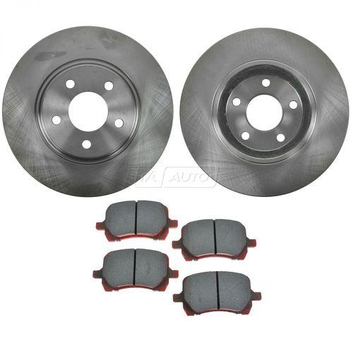 Front disc brake pads and rotor pair kit set ceramic for chevy pontiac saturn