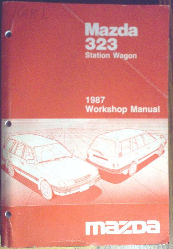 1987 mazda 323 station wagon shop repair service workshop manual 87 oem
