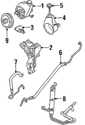 Gmc 15295842 genuine oem factory original p/s pressure hose