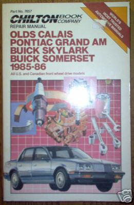 1985-1986 gm n-body fwd chilton's repair manual 7657