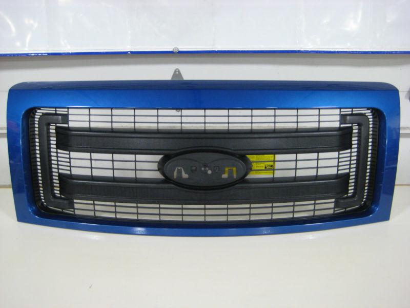 Ford f150 factory fx4 grille grill new take off 2009 2010 2011 2012 2013 blue