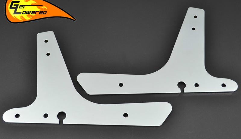 Chrome sissy bar side plates brackets for 2004-2013 harley sportster xl models