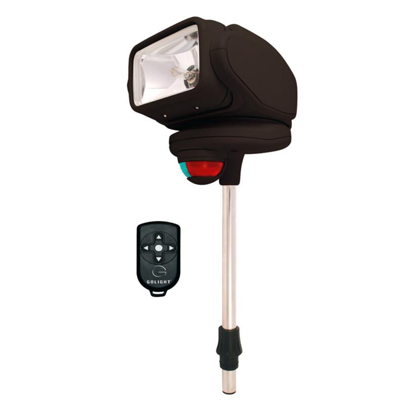 Golight gobee stanchion mount w/wireless remote - black 2151