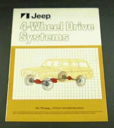 1980 80 jeep 4-wheel drive 4x4 systems brochure