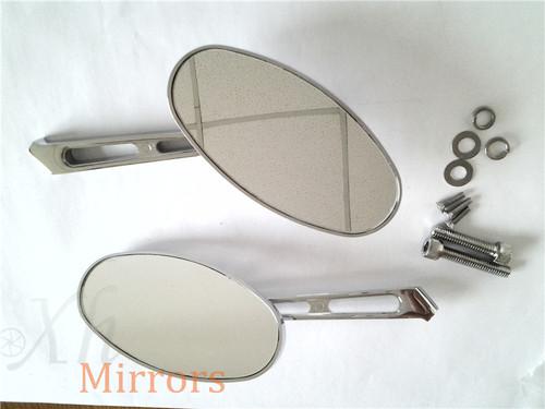 Alloy rearview oval mirror for honda cbr600 f4/f4i 900rr 929rr 954rr rc51 chrome