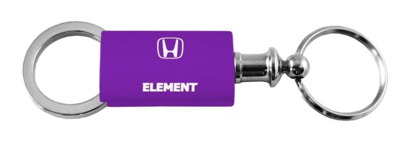 Honda element purple valet metal key chain ring tag key fob logo lanyard