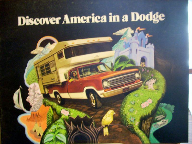 Nos mopar 1973 dodge truck discover america sales brochure