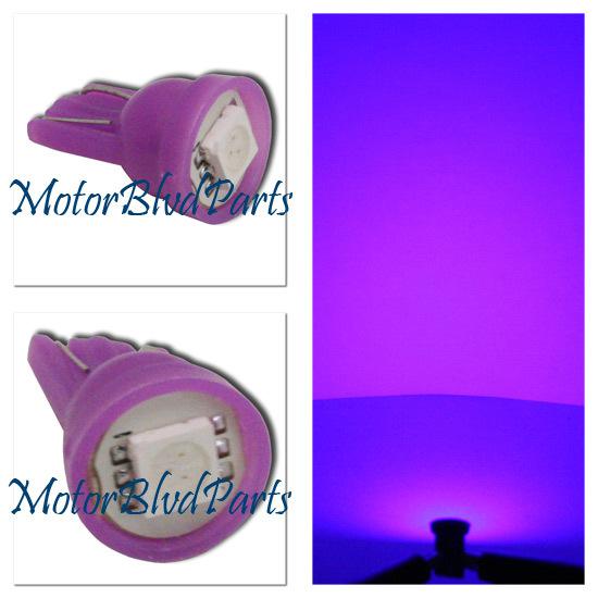 194 type universal replacement led bulbs purple x2