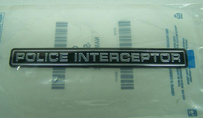 Ford police interceptor emblem crown vic f-150 new oem