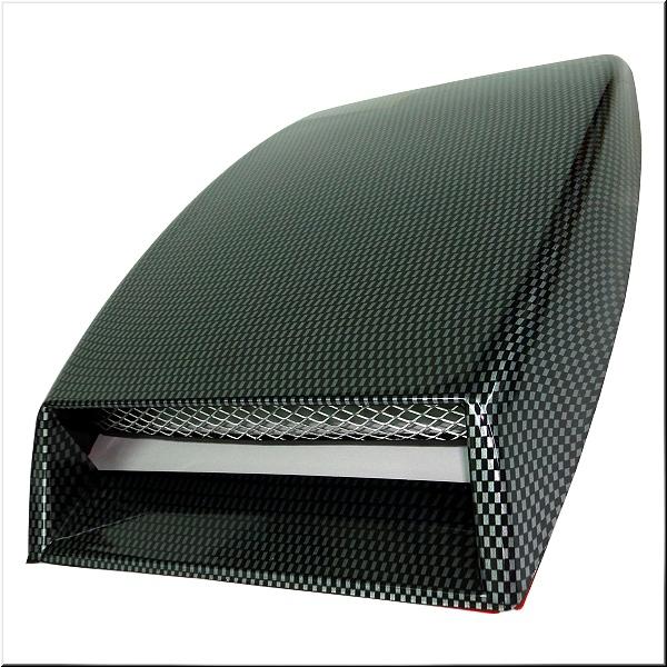 Car hood roof air flow decoration vent cover carbon