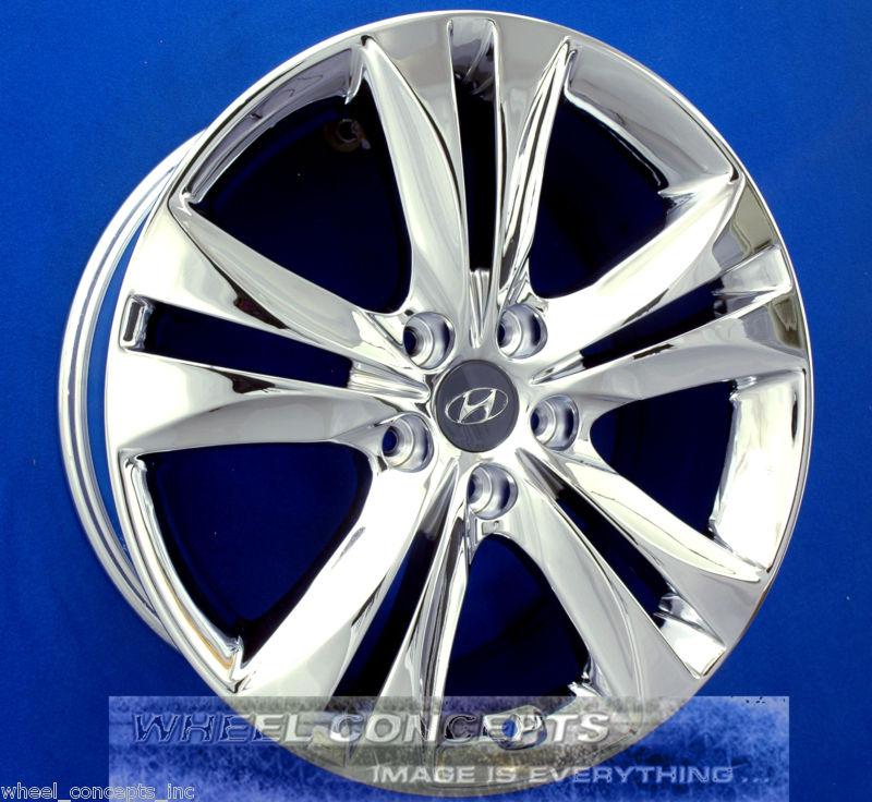 Hyundai genesis coupe 18 inch chrome wheel exchange oem rims