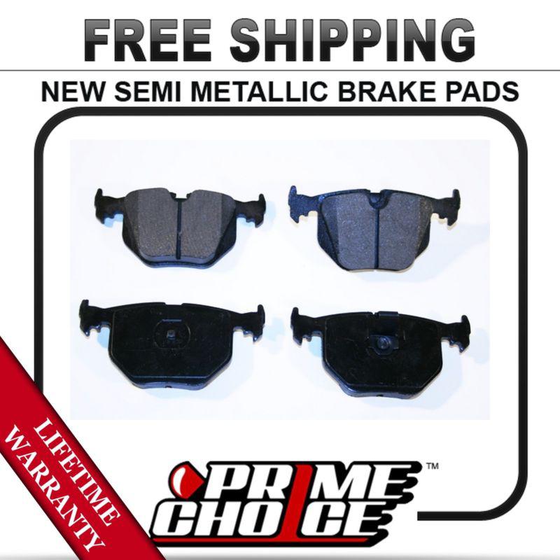 Rear semi metallic disc brake pad kit full set with lifetime warranty