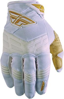 Fly f-16 gloves white/gold sz 4 365-51404