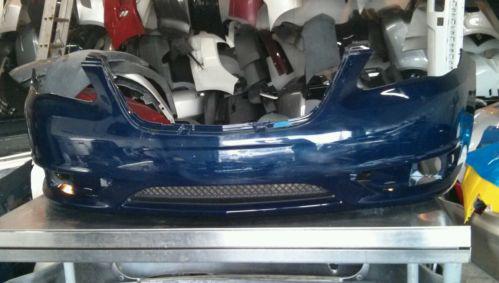 Oem 11 12 13 chrysler 200 front bumper true blue pearl & lower grille 68161237ab