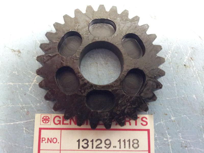 Kawasaki kx250 a 1978-1979 3rd drive gear output 13129-1118 nos