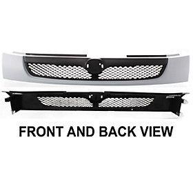 Mazda protege 98-98 grille, partial primed, grey, sedan