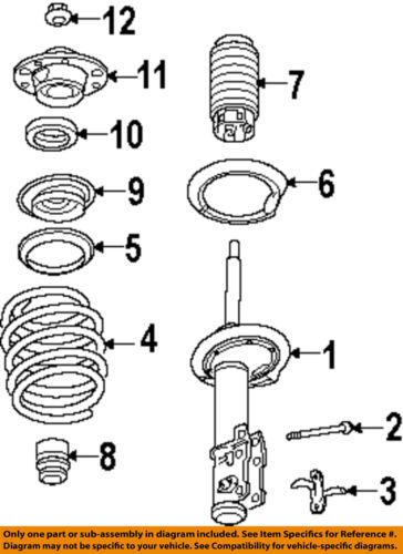 Gm oem 20939832 front strut/suspension strut