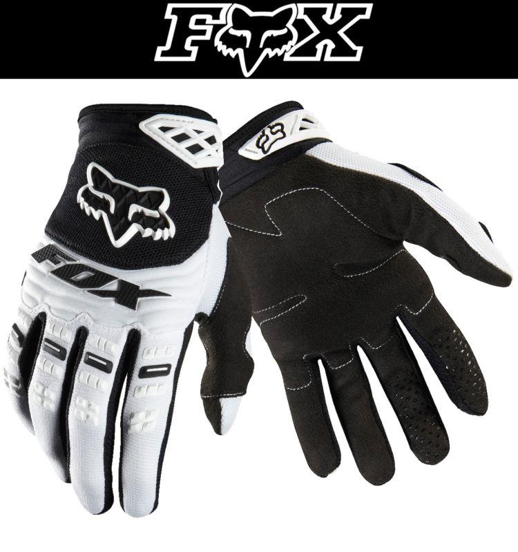 Fox racing dirtpaw white dirt bike gloves motocross mx atv 2014