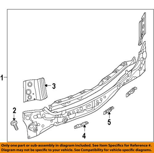 Mazda oem kd5370753 rear body-center bracket