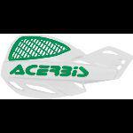 0962122 acerbis 2072671050 vented uniko handguards (white/green)