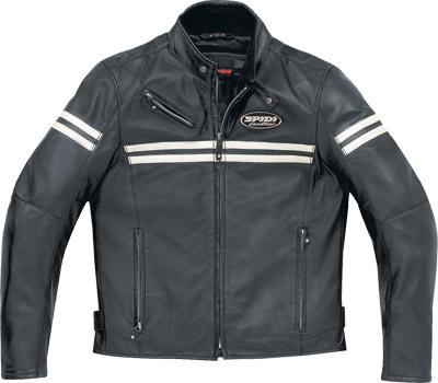 Spidi jk leather jacket black/ice 3x p87-341-3x