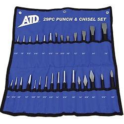 Atd 29 pc. punch and chisel set 729  *30 years in business, buy with confidence*