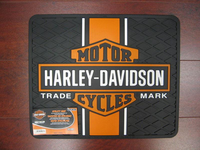 Harley-davidson classic utility rubber mat new